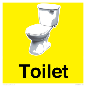 Toilet Sign Dementia Friendly Yellow